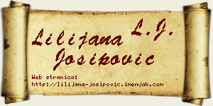 Lilijana Josipović vizit kartica